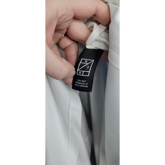 Rent The Runway Rachel Roy 14W Women's Blue Floral Sleeveless V-Neck Midi Dress - Picture 7 of 8